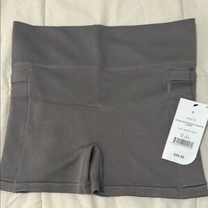 Cotton On Seamless Pocket Shortie Gray Shorts